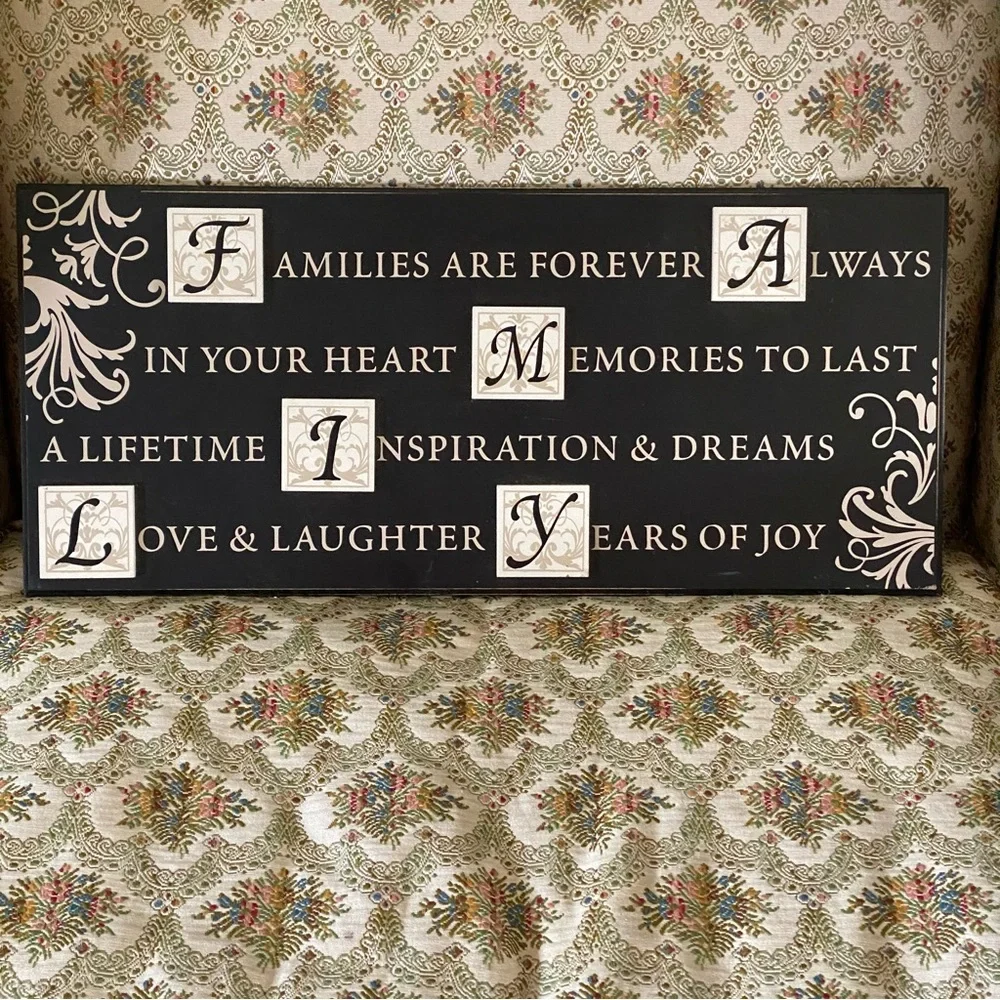 Families Are Forever Wall Decor/ Art with Expressions - Picture 2 of 7